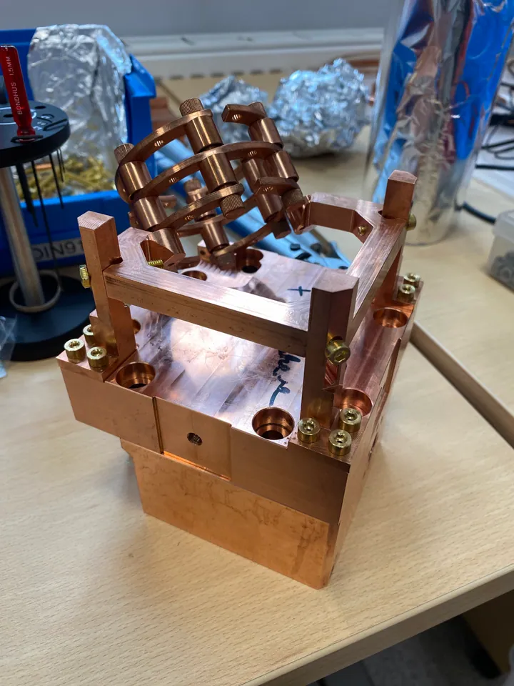 Copper support assembly and flexible thermal links