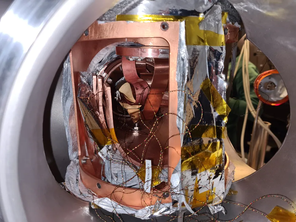 Inner copper shield with thermal insulation and sensor wiring